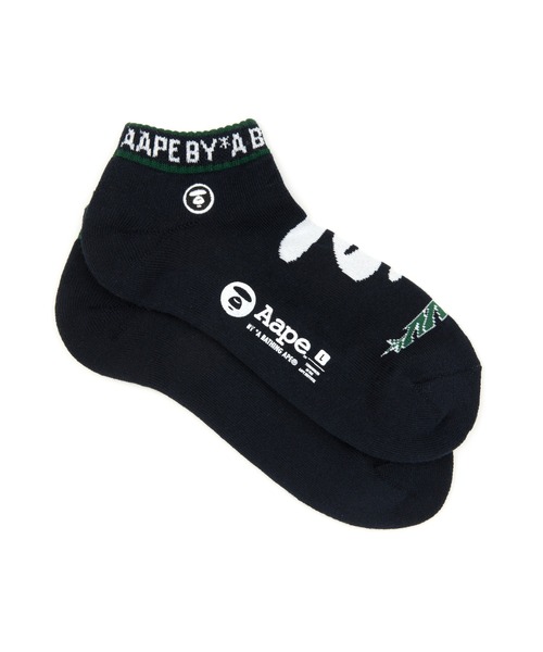 AAPE BY A BATHING APE(エーエイプバイアベイシングエイプ)の「AAPE SOCKS S(ソックス/靴下・メンズ・ネイビー/ブラック・LARGE)」の7枚目の写真