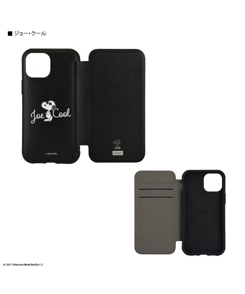 SNOOPY×OLD BETTY'S(スヌーピーカケルオールドベティーズ)の「SNG611 iPhone13mini/12mini ピーナッツllllfit Flip(スマホケース/カバー・レディース・ベージュ/ブラック・FREE)」の4枚目の写真