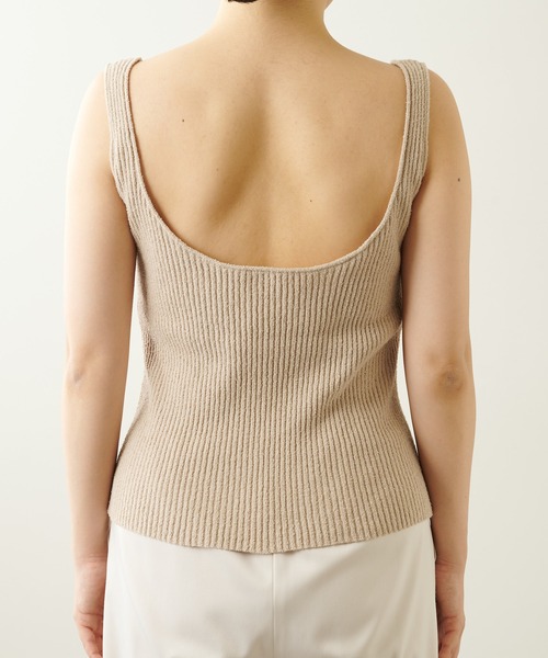 Whim Gazette（ウィムガゼット）の「【THE PAUSE】ブークレカップインキャミ（キャミソール・レディース・ベージュ/チャコールグレー・FREE）」の10枚目の写真