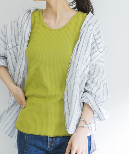 URBAN RESEARCH(アーバンリサーチ)の「『UR TECH ひやサラクール』AIR DRY 2WAYタンクトップ(タンクトップ・レディース・ブラック/グリーン/ベージュ・FREE)」の12枚目の写真