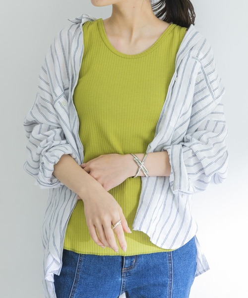 URBAN RESEARCH(アーバンリサーチ)の「『UR TECH ひやサラクール』AIR DRY 2WAYタンクトップ(タンクトップ・レディース・ブラック/グリーン/ベージュ・FREE)」の13枚目の写真