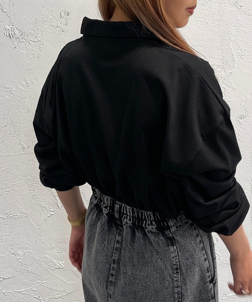 apres jour mignon(アプレジュールミニョン)の「ポロTシャツ【ZOZOTOWN限定アイテム】(シャツ/ブラウス・レディース・ブラック/ナチュラル/グリーン・フリー/X-LARGE)」の6枚目の写真