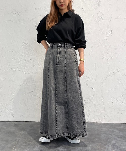 apres jour mignon(アプレジュールミニョン)の「ポロTシャツ【ZOZOTOWN限定アイテム】(シャツ/ブラウス・レディース・ブラック/ナチュラル/グリーン・フリー/X-LARGE)」の8枚目の写真