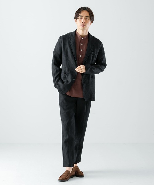 URBAN RESEARCH ROSSO MEN(アーバンリサーチロッソメン)の「『XLサイズあり』リネンヘンリーネックシャツ(シャツ/ブラウス・メンズ・ベージュ/モカ/ブラック・X-LARGE/LARGE/MEDIUM)」の5枚目の写真