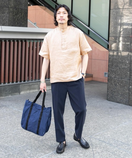 URBAN RESEARCH ROSSO MEN(アーバンリサーチロッソメン)の「『XLサイズあり』リネンヘンリーネックシャツ(シャツ/ブラウス・メンズ・ベージュ/モカ/ブラック・X-LARGE/LARGE/MEDIUM)」の10枚目の写真