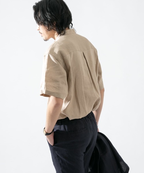 URBAN RESEARCH ROSSO MEN(アーバンリサーチロッソメン)の「『XLサイズあり』リネンヘンリーネックシャツ(シャツ/ブラウス・メンズ・ベージュ/モカ/ブラック・X-LARGE/LARGE/MEDIUM)」の7枚目の写真