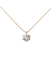 18金ゴールド ダイヤモンド ネックレス 0.3ct 鑑別カード