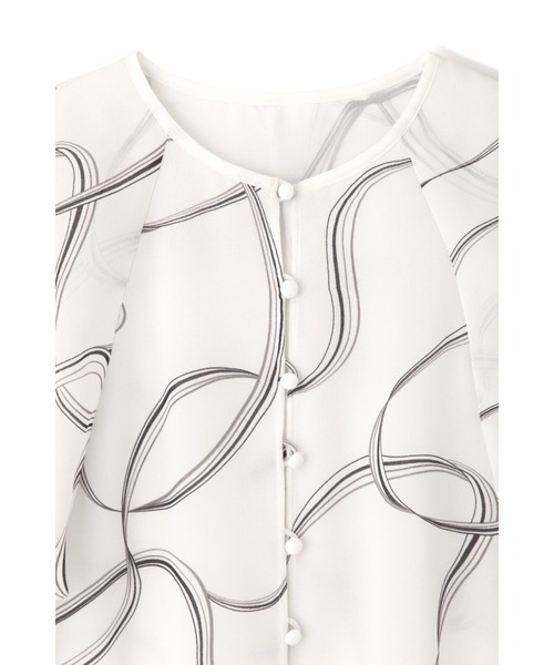 JILL STUART（ジルスチュアート）の「◆マルティナブラウス（シャツ/ブラウス・レディース・ホワイト/ブルー・SMALL/MEDIUM）」の13枚目の写真