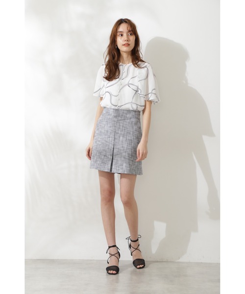 JILL STUART（ジルスチュアート）の「◆マルティナブラウス（シャツ/ブラウス・レディース・ホワイト/ブルー・SMALL/MEDIUM）」の4枚目の写真