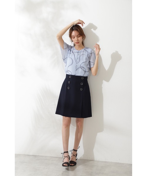 JILL STUART（ジルスチュアート）の「◆マルティナブラウス（シャツ/ブラウス・レディース・ホワイト/ブルー・SMALL/MEDIUM）」の7枚目の写真
