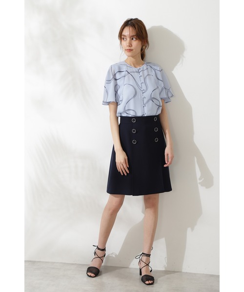 JILL STUART（ジルスチュアート）の「◆マルティナブラウス（シャツ/ブラウス・レディース・ホワイト/ブルー・SMALL/MEDIUM）」の8枚目の写真