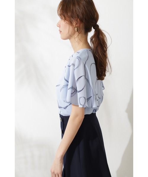 JILL STUART（ジルスチュアート）の「◆マルティナブラウス（シャツ/ブラウス・レディース・ホワイト/ブルー・SMALL/MEDIUM）」の9枚目の写真