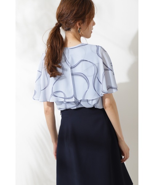 JILL STUART（ジルスチュアート）の「◆マルティナブラウス（シャツ/ブラウス・レディース・ホワイト/ブルー・SMALL/MEDIUM）」の10枚目の写真