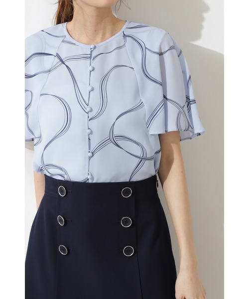 JILL STUART（ジルスチュアート）の「◆マルティナブラウス（シャツ/ブラウス・レディース・ホワイト/ブルー・SMALL/MEDIUM）」の11枚目の写真