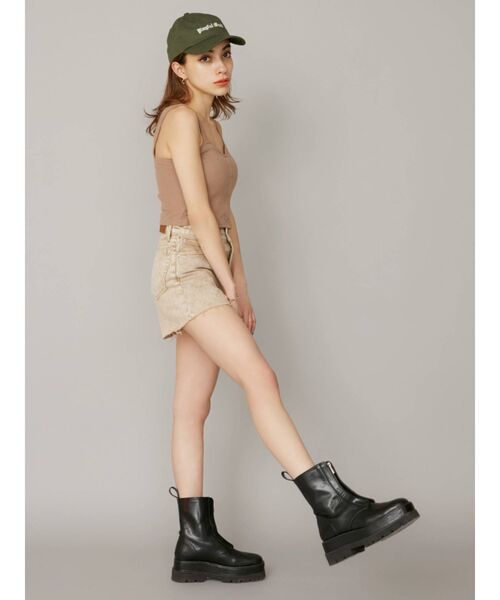 EVRIS（エヴリス）の「BASICデニムショートパンツ（デニムパンツ・レディース・ブラック/ライトブルー/ベージュ・SMALL/MEDIUM）」の11枚目の写真