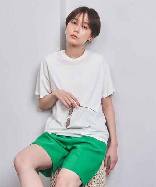 HANES(ヘインズ)の「【別注】<Hanes(ヘインズ)>クルーネック Tシャツ(Tシャツ/カットソー・レディース・ホワイト/イエロー/ライトピンク・S/M)」の2枚目の写真