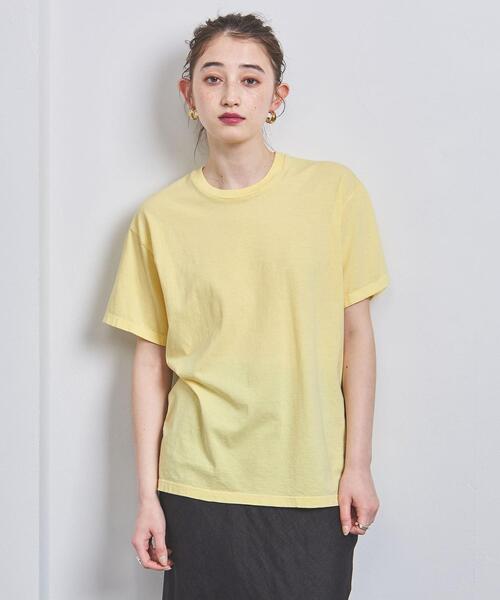 HANES(ヘインズ)の「【別注】<Hanes(ヘインズ)>クルーネック Tシャツ(Tシャツ/カットソー・レディース・ホワイト/イエロー/ライトピンク・S/M)」の1枚目の写真
