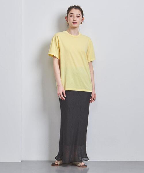 HANES(ヘインズ)の「【別注】<Hanes(ヘインズ)>クルーネック Tシャツ(Tシャツ/カットソー・レディース・ホワイト/イエロー/ライトピンク・S/M)」の8枚目の写真