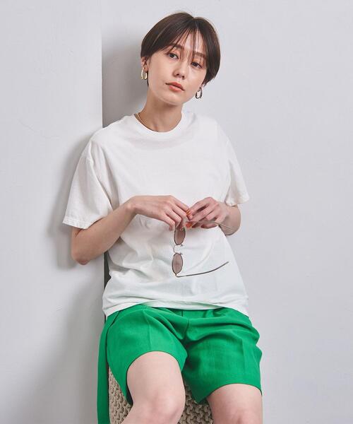 HANES(ヘインズ)の「【別注】<Hanes(ヘインズ)>クルーネック Tシャツ(Tシャツ/カットソー・レディース・ホワイト/イエロー/ライトピンク・S/M)」の9枚目の写真