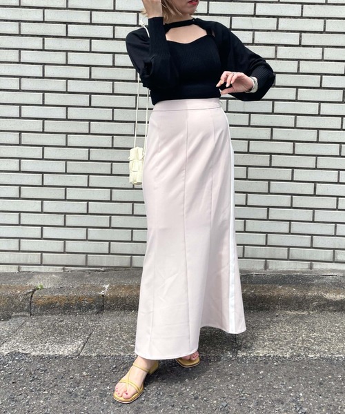 archives（アルシーヴ）の「サイドラインマーメイドスカート（スカート・レディース・ブラック/ベージュ/マスタード・MEDIUM）」の21枚目の写真