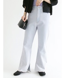 ehka sopo | 裾スリットデニムパンツ(デニムパンツ)