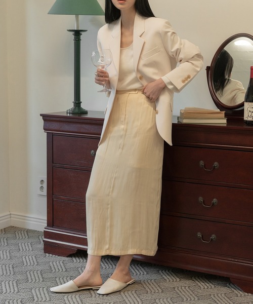 MUYMONA(ムイモナ)の「Back slit loose rayon blouse mmw22s002【MUYMONA】【2022SS】(シャツ/ブラウス・レディース・ブラック/ライトグリーン/ライトピンク/アイボリー・FREE)」の18枚目の写真