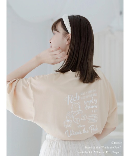 Areeam（アリーム）の「pooh/ジェンダーレスTシャツ（Tシャツ/カットソー・レディース・オフホワイト/ブラック/ベージュ/ブラウン・FREE）」の11枚目の写真