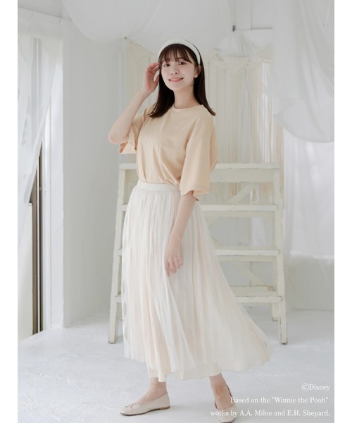 Areeam（アリーム）の「pooh/ジェンダーレスTシャツ（Tシャツ/カットソー・レディース・オフホワイト/ブラック/ベージュ/ブラウン・FREE）」の16枚目の写真