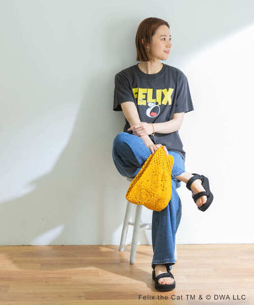 URBAN RESEARCH（アーバンリサーチ）の「FELIX T-shirts（Tシャツ/カットソー・レディース・オフホワイト/スミクロ・FREE）」の3枚目の写真