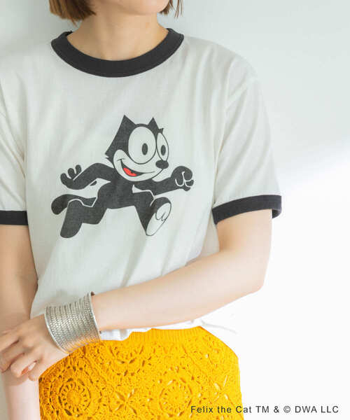 URBAN RESEARCH（アーバンリサーチ）の「FELIX T-shirts（Tシャツ/カットソー・レディース・オフホワイト/スミクロ・FREE）」の6枚目の写真