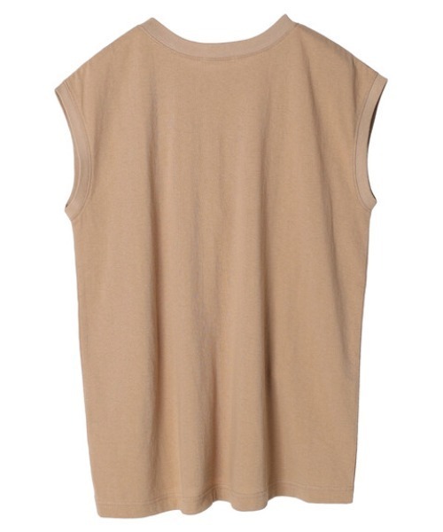 Green　Parks（グリーンパークス）の「フレンチスリーブワンポイントロゴTシャツ（Tシャツ/カットソー・レディース・ネイビー/ブラウン/オフホワイト・FREE）」の6枚目の写真