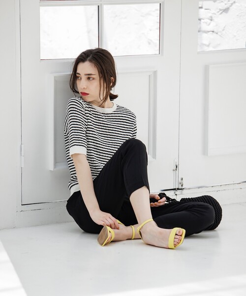 OPAQUE.CLIP（オペークドットクリップ）の「◆ケーブル編みニット【エクストラファインオーガニックコットン/WEB限定カラー・サイズ】（ニット/セーター・レディース・ブラック/グリーン/ホワイト系その他3/ホワイト系/ブルー/ブラウン系その他5/オレンジ・40/42/34/38/36）」の9枚目の写真