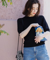 OPAQUE.CLIP | ケーブル編みニット【エクストラファインオーガニックコットン/WEB限定カラー・サイズ】(ニット/セーター)