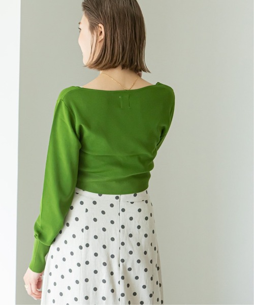 U by SPICK&SPAN（ユーバイスピックアンドスパン）の「タイトミニカーディガン（カーディガン/ボレロ・レディース・ブラック/パープル/ブラウン/グリーン・FREE）」の19枚目の写真