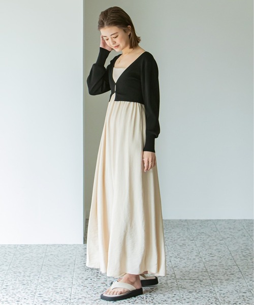 U by SPICK&SPAN（ユーバイスピックアンドスパン）の「タイトミニカーディガン（カーディガン/ボレロ・レディース・ブラック/パープル/ブラウン/グリーン・FREE）」の8枚目の写真