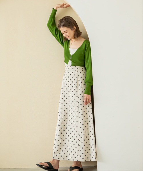 U by SPICK&SPAN（ユーバイスピックアンドスパン）の「タイトミニカーディガン（カーディガン/ボレロ・レディース・ブラック/パープル/ブラウン/グリーン・FREE）」の16枚目の写真