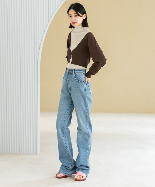 U by SPICK&SPAN（ユーバイスピックアンドスパン）の「タイトミニカーディガン（カーディガン/ボレロ・レディース・ブラック/パープル/ブラウン/グリーン・FREE）」の9枚目の写真