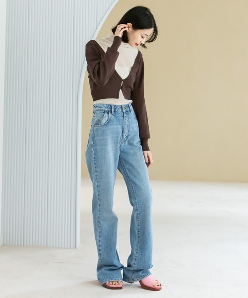 U by SPICK&SPAN（ユーバイスピックアンドスパン）の「タイトミニカーディガン（カーディガン/ボレロ・レディース・ブラック/パープル/ブラウン/グリーン・FREE）」の11枚目の写真