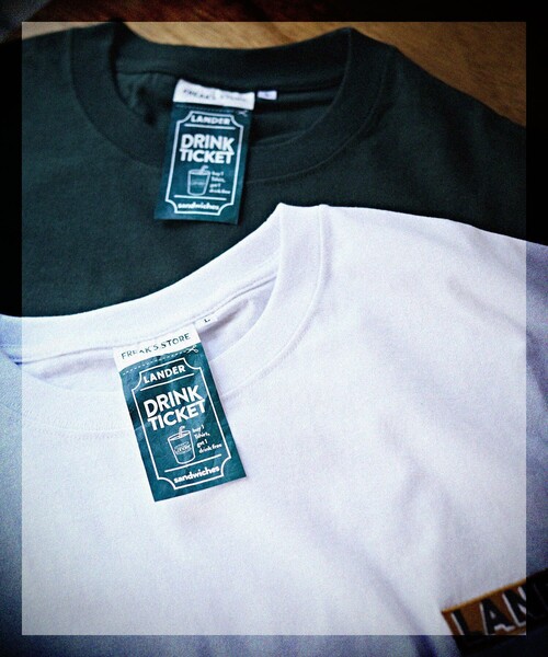 FREAK'S STORE(フリークスストア)の「WEB限定 LANDER×FREAK'S STORE/ランダー 別注 ビッグシルエット バックプリントTシャツ/刺繍(Tシャツ/カットソー・メンズ・ホワイト/ダークグリーン・SMALL/MEDIUM/LARGE/X-LARGE)」の8枚目の写真