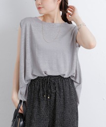 PUAL CE CIN | ラミーリネン天竺カットソーノースリーブ(Tシャツ/カットソー)