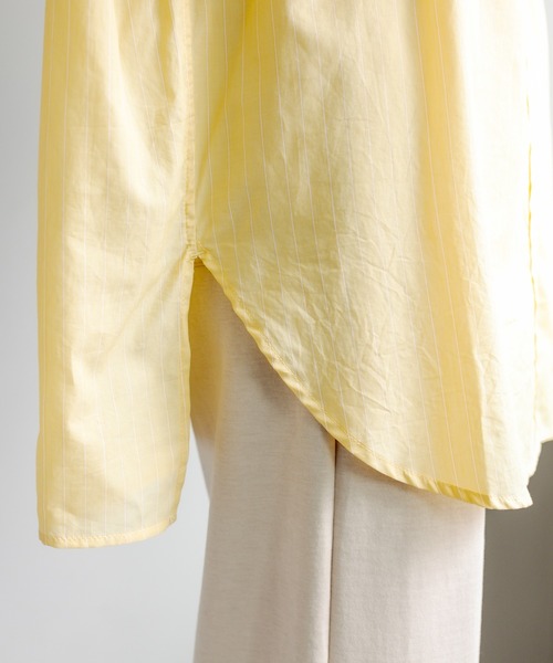 PUAL CE CIN（ピュアルセシン）の「クレリック ブラウス（シャツ/ブラウス・レディース・ベージュ/スミクロ/ブルー系/イエロー系・FREE）」の21枚目の写真