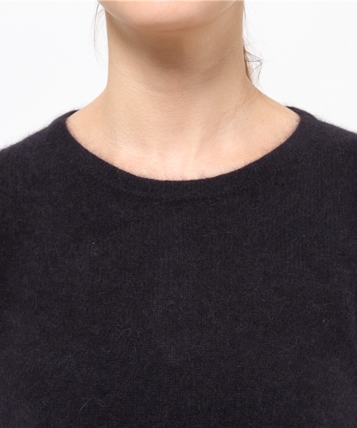 OUTLET（アウトレット）の「【DouDou】ラクーンZIPアッププルオーバー（ニット/セーター・レディース・ネイビー/ブルー/キャメル・MEDIUM）」の7枚目の写真