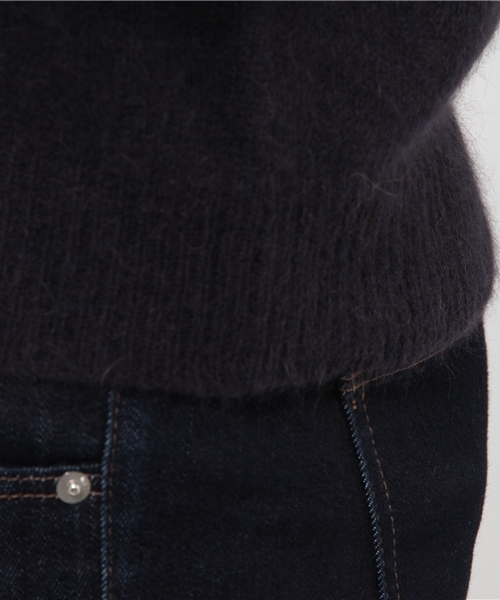 OUTLET（アウトレット）の「【DouDou】ラクーンZIPアッププルオーバー（ニット/セーター・レディース・ネイビー/ブルー/キャメル・MEDIUM）」の10枚目の写真