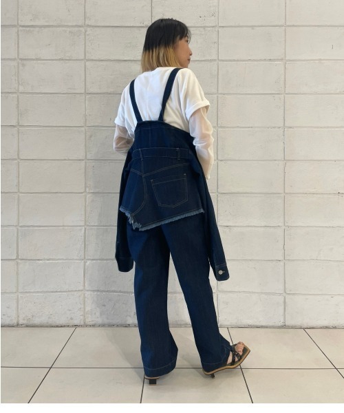 新品未使用タグ付き AULA AILA アウラアイラ オーバーオール サロペット AULA AILA サロペット オーバーオール サスペンダーサロペット