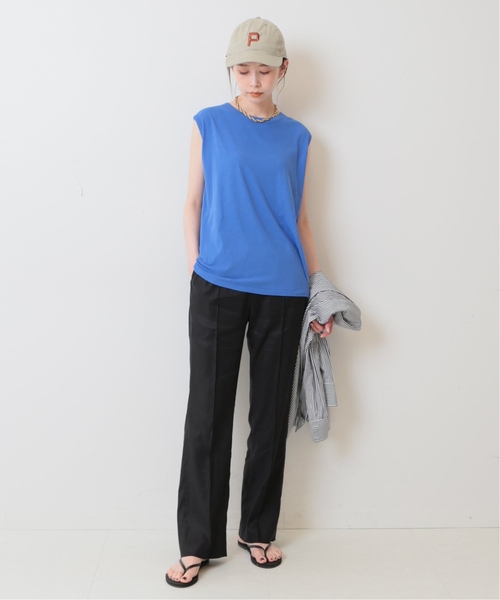 追加》リネンピンタックセミフレアパンツ（その他パンツ）｜SLOBE IENA