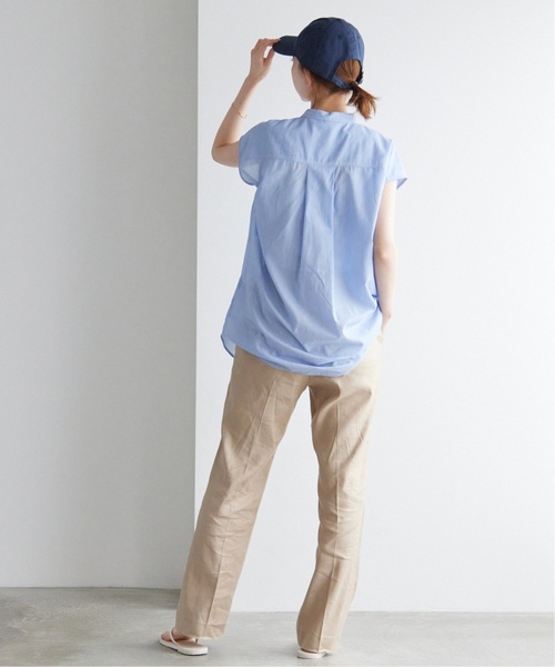 SLOBE IENA（スローブイエナ）の「《追加》リネンピンタックセミフレアパンツ（その他パンツ・レディース・ブラック/ベージュ・36/38）」の19枚目の写真