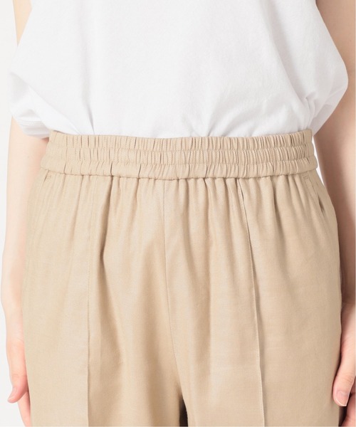 追加》リネンピンタックセミフレアパンツ（その他パンツ
