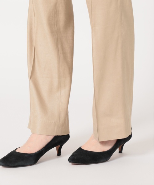 追加》リネンピンタックセミフレアパンツ（その他パンツ