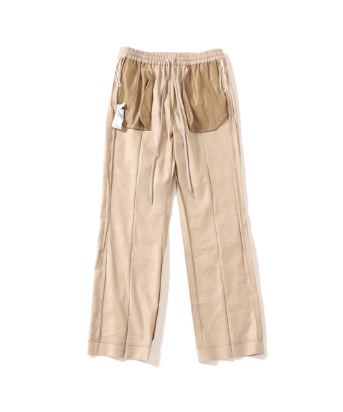 SLOBE IENAホワイト ピンタックセミフレアパンツ 4サイズ展開/WEB限定/追加》ピンタックセミフレアパンツ（その他