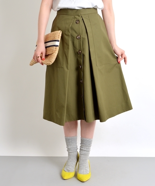 SHIPS（シップス）の「SHIPS by Shinzone:アーミースカート 
